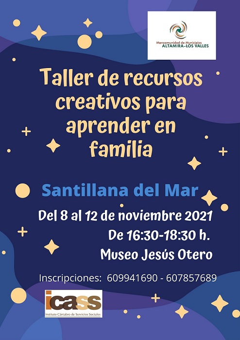 La Mancomunidad Altamira-Los Valles pondrá en marcha un taller de Recursos Creativos para aprender en familia.