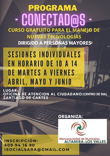La Mancomunidad Altamira-Los Valles inicia en Cartes el programa CONECTAD@S destinado a personas mayores 