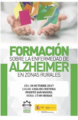 Puente San Miguel acogerá una charla sobre la enfermedad de Alzheimer en las zonas rurales